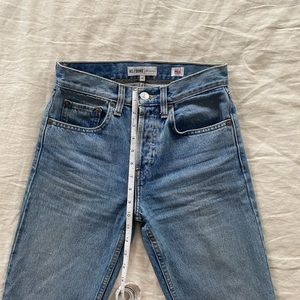 RE/DONE High Rise Stove Pipe Jeans in Medium Vain